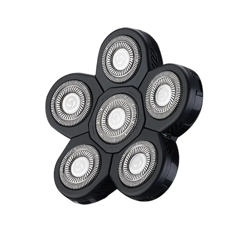 The New Bald Artifact Blade Male Washing Electric Shaver Accessories 6 Blade Spare Blade Accessories Rotating Five