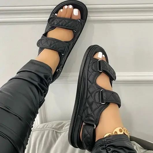 Women's Soft Sole Sandals With Small Incense Wind Velcro