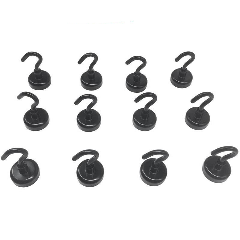 26 Lbs Magnetic Hooks 12 Pack Strong Neodymium Magnets Hook