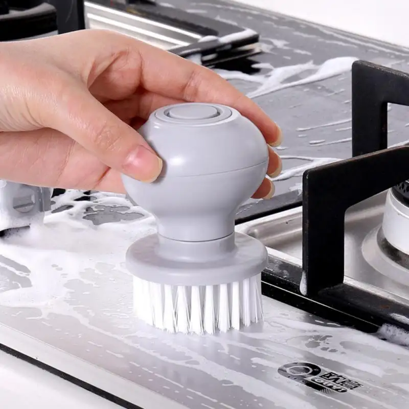Cleaning Brushes Dish Washing Tool Soap Dispenser Refillable Pans