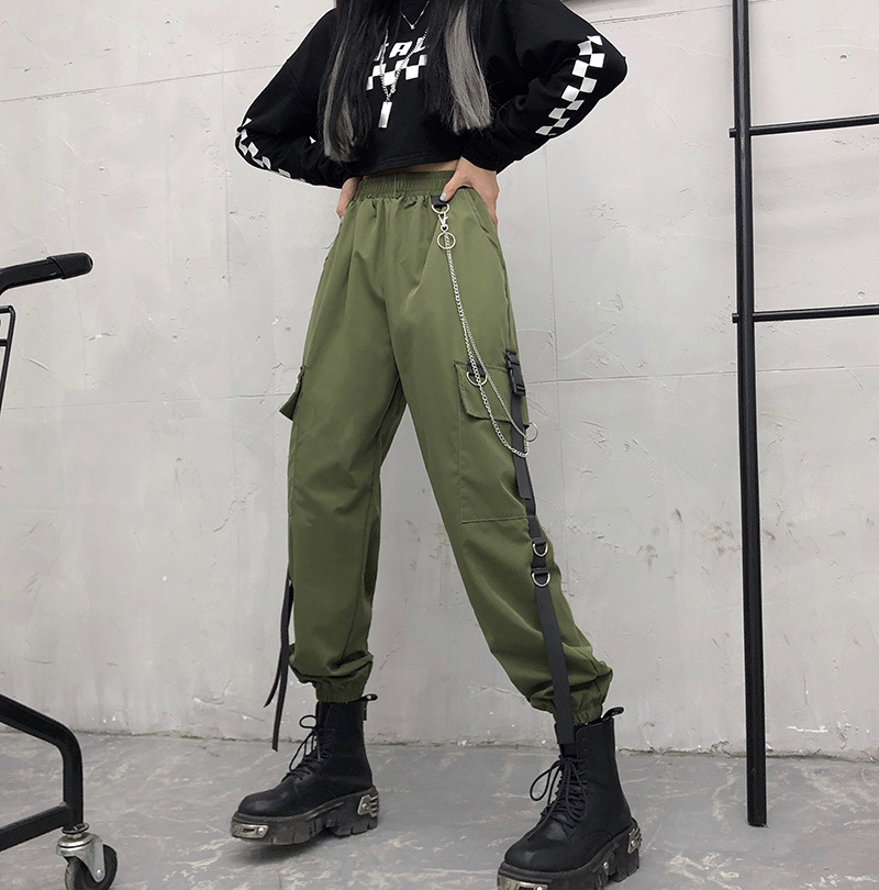 New Korean Fashion High-waisted Trousers Women
