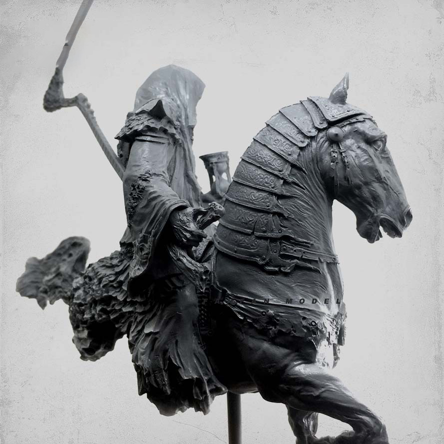 Hell Messenger Resin Soldier White Model