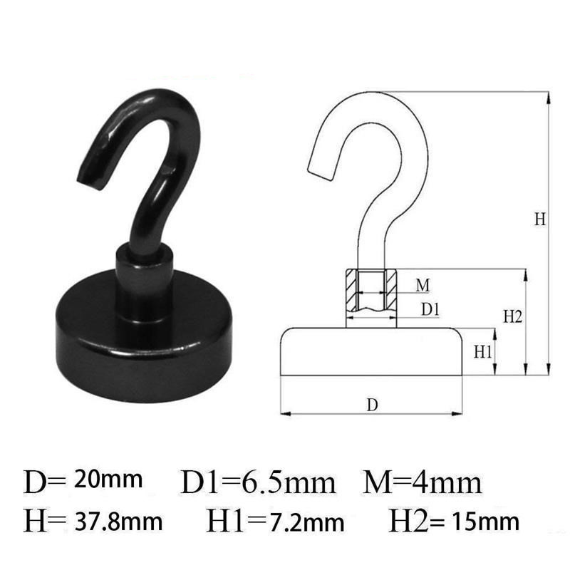 Title 3, Hak Magnetyczny 26 Lbs 12 szt Mocne Magnesy Neo...