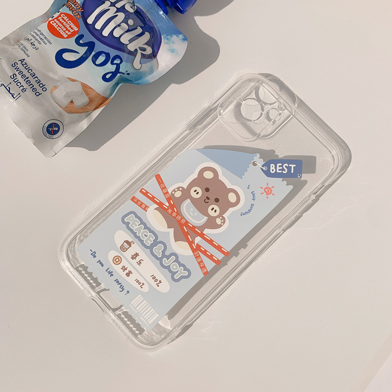 Funda silicona cartoon antigolpe iPhone compatible Apple