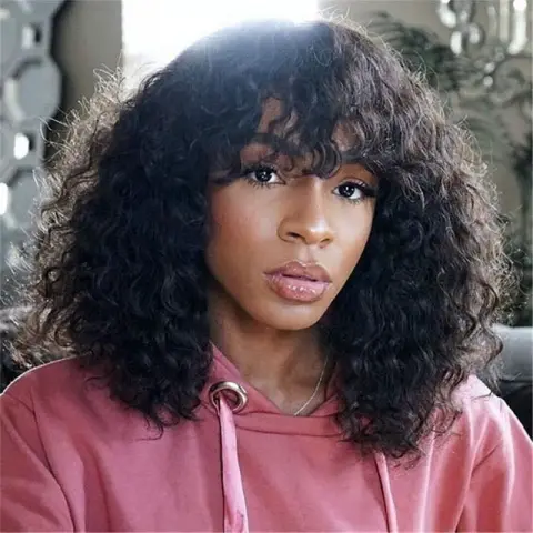 Wigs Female Short Curly Hair African Small Afro