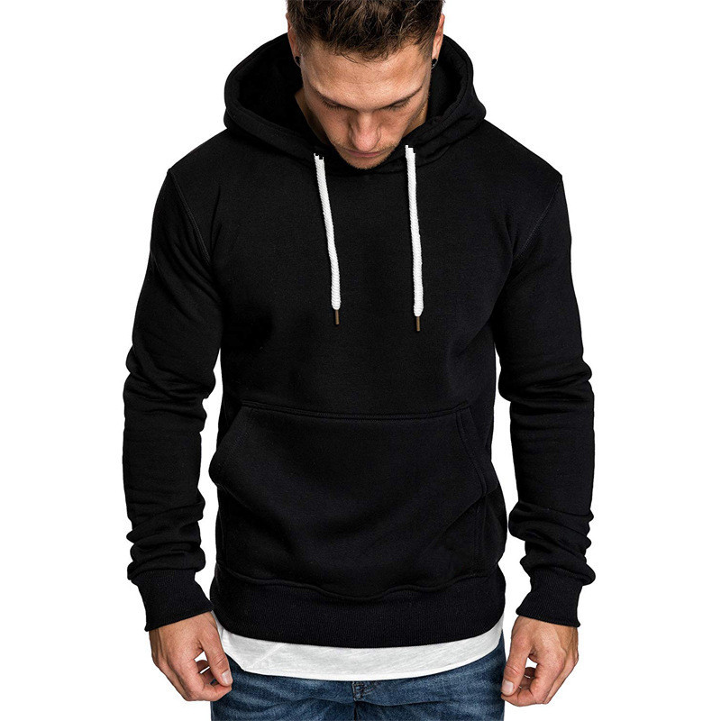 Men's Solid Color Trendy Brand Loose Plus Velvet Jacket