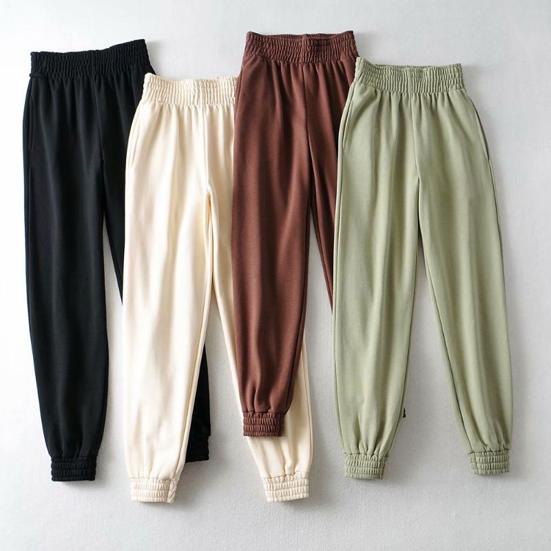 Women's Fashion Simple High Waist Loose Sweatpants