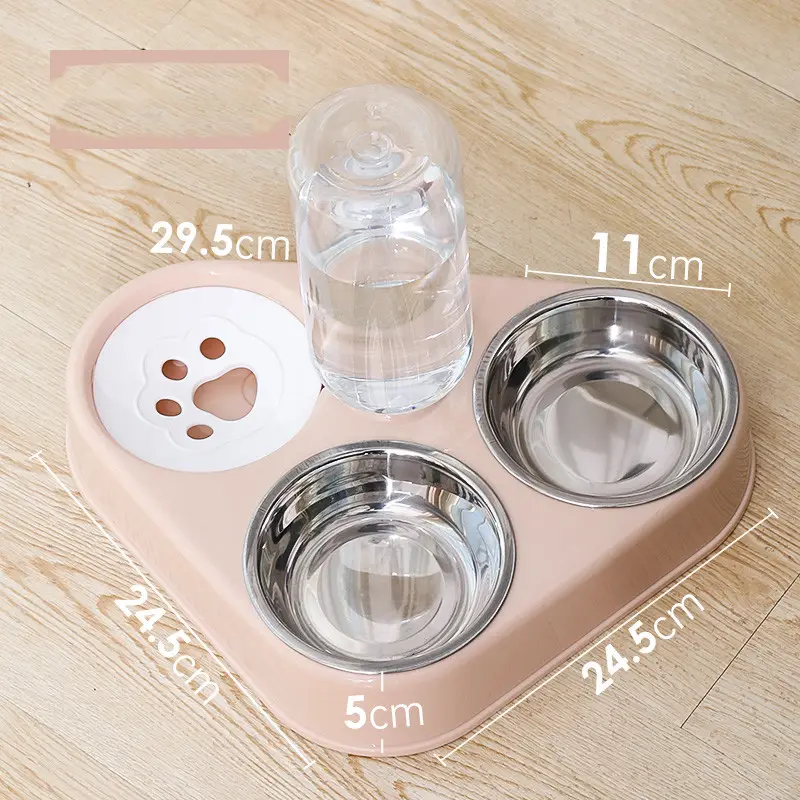Dog Bowl Double Automatic Drinking Food Rice