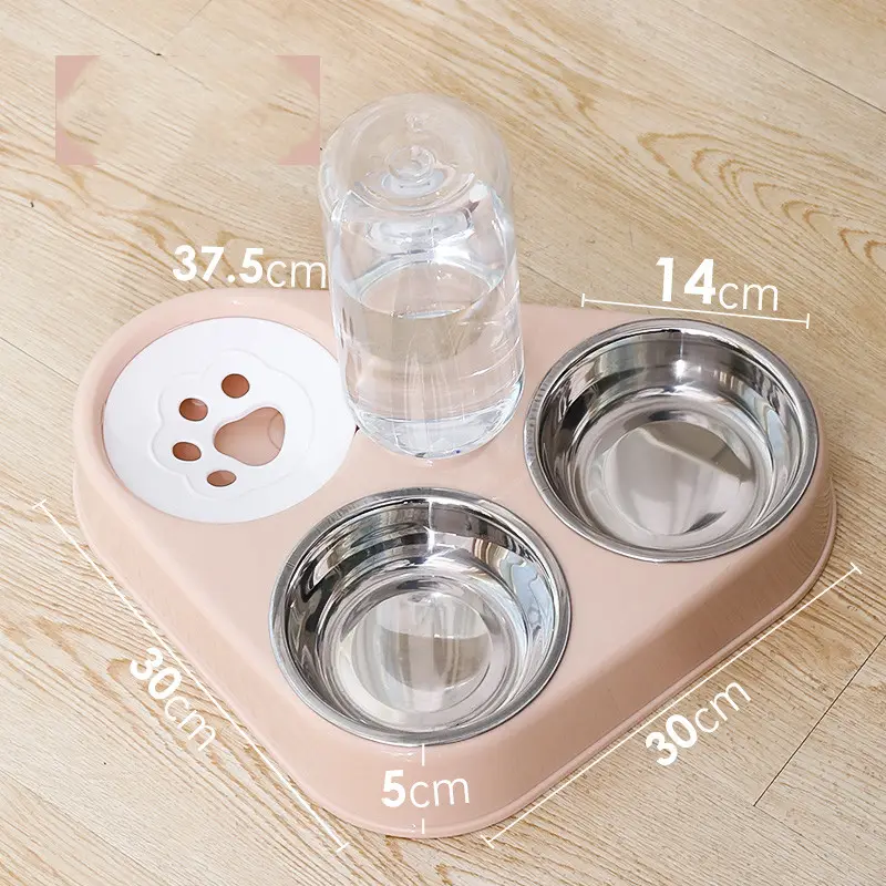 Dog Bowl Double Automatic Drinking Dog Food Rice