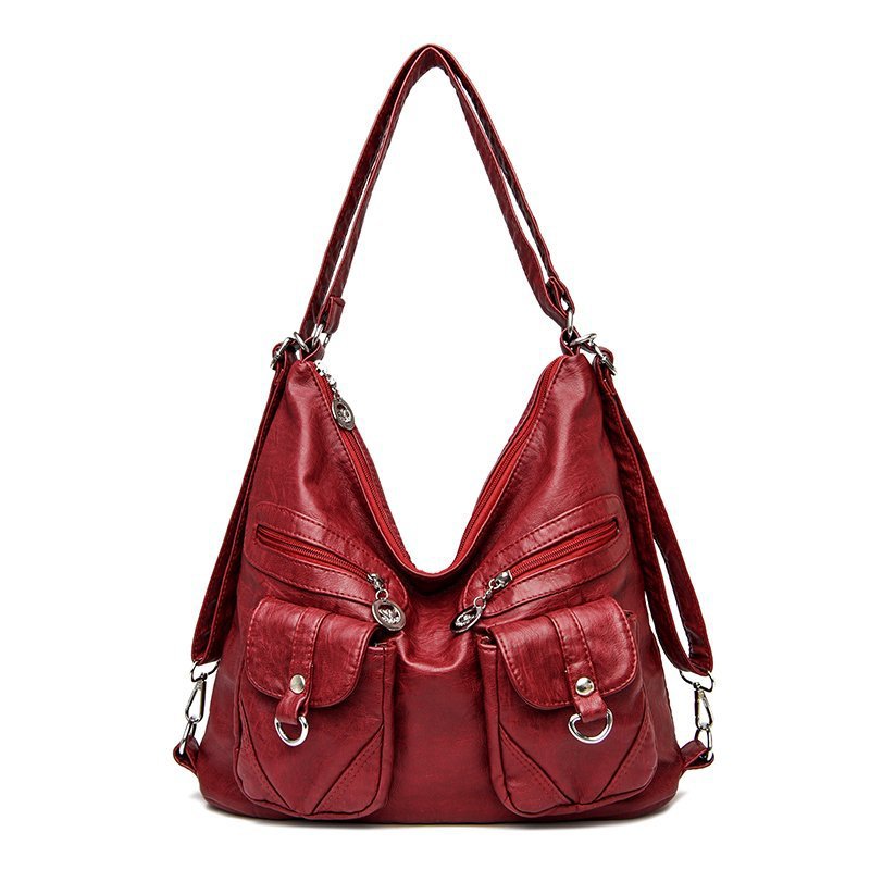 Leather Shoulder Backpack