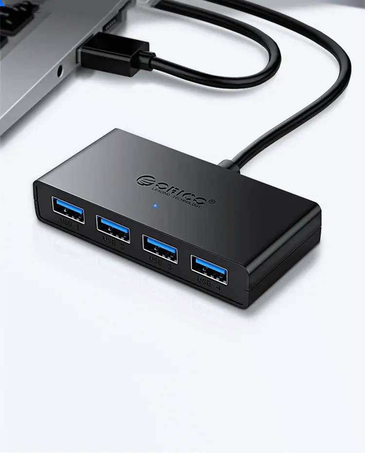 ORICO G11-H4 Laptop USB3.0 Hub Extension Cable with Auxiliary Power Supply Port