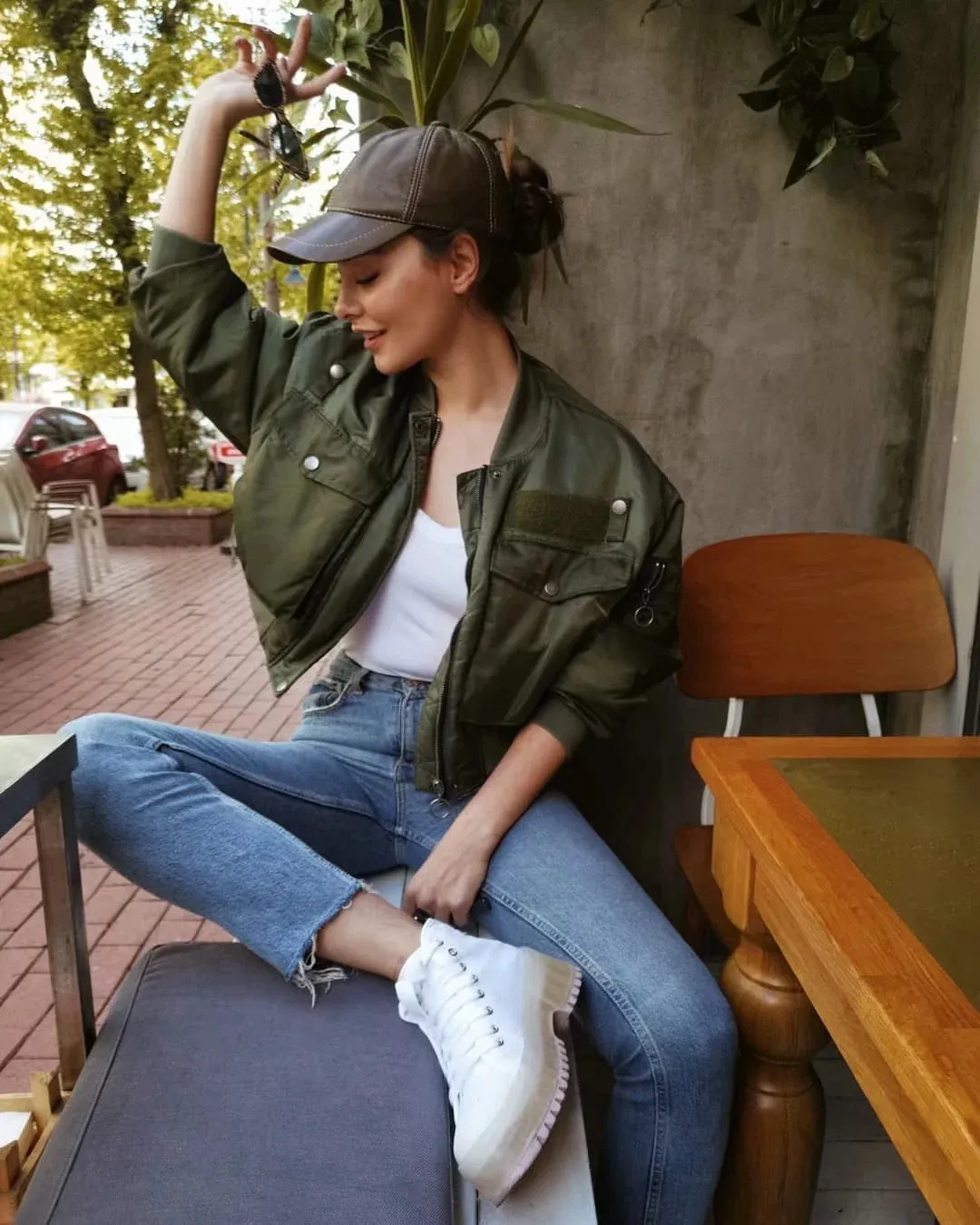 VERDA bomber verde posterior