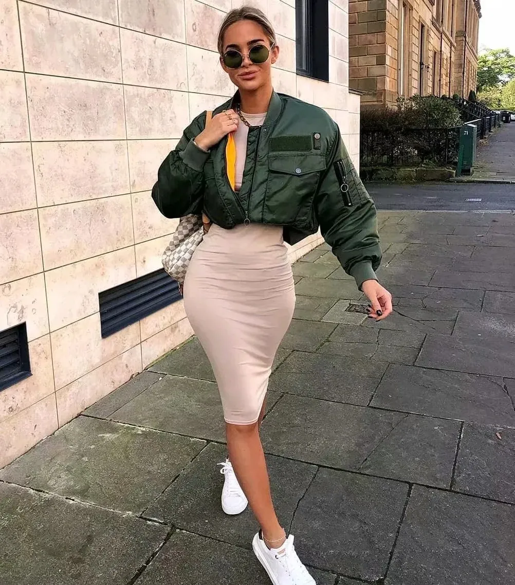 VERDA bomber verde frontal