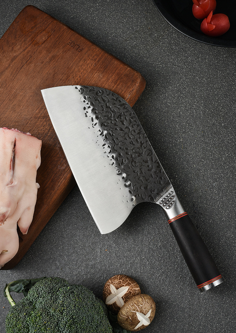 Stainless Steel Forged Steel Head Chef Knife Bone Chopping Knife Butcher Knife