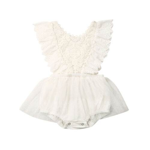 Princess Girl Tutu Romper Dress Newborn Baby Girl Flower La