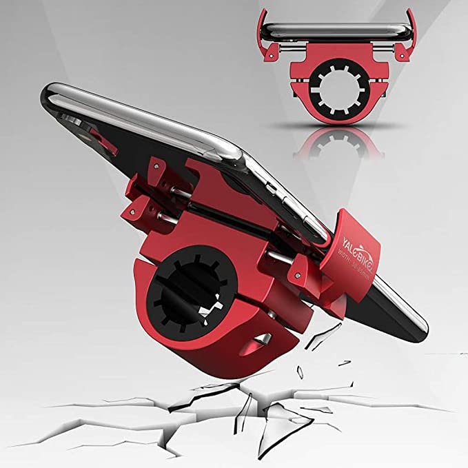 Bike Phone Mount Folding Motorcycle Phone Holder Aluminum Universal Cell Phone Bicycle Stand 