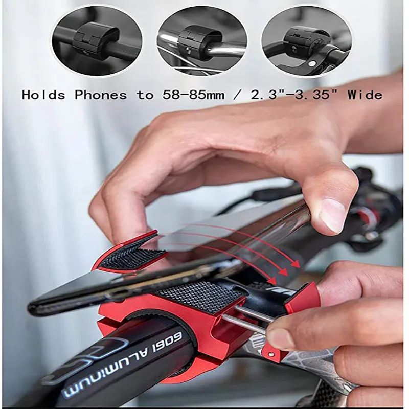 Bike Phone Mount Folding Motorcycle Holder Aluminum Universal Cell