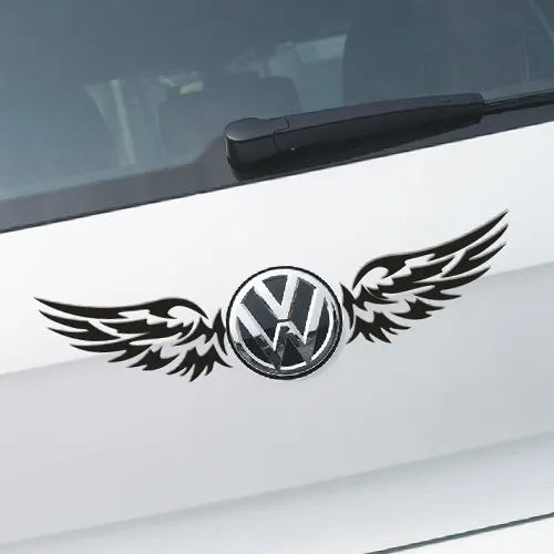 Spirit Point Angel Wing Sticker Car Rear Scratch Scar