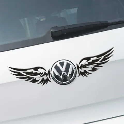 Spirit Point Angel Wing Sticker Car Rear Scratch Scar
