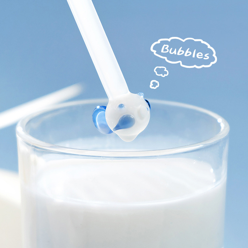 Spit Bubble Fish Straw Creative Cute High Borosilicate Glass Heat-Resistant Glass Cup Milk Straw