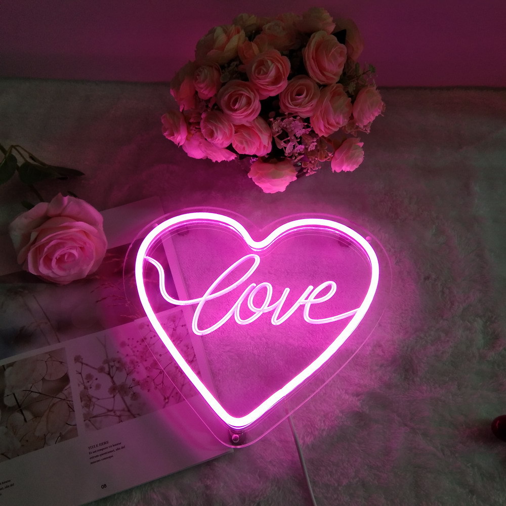 Pink love heart