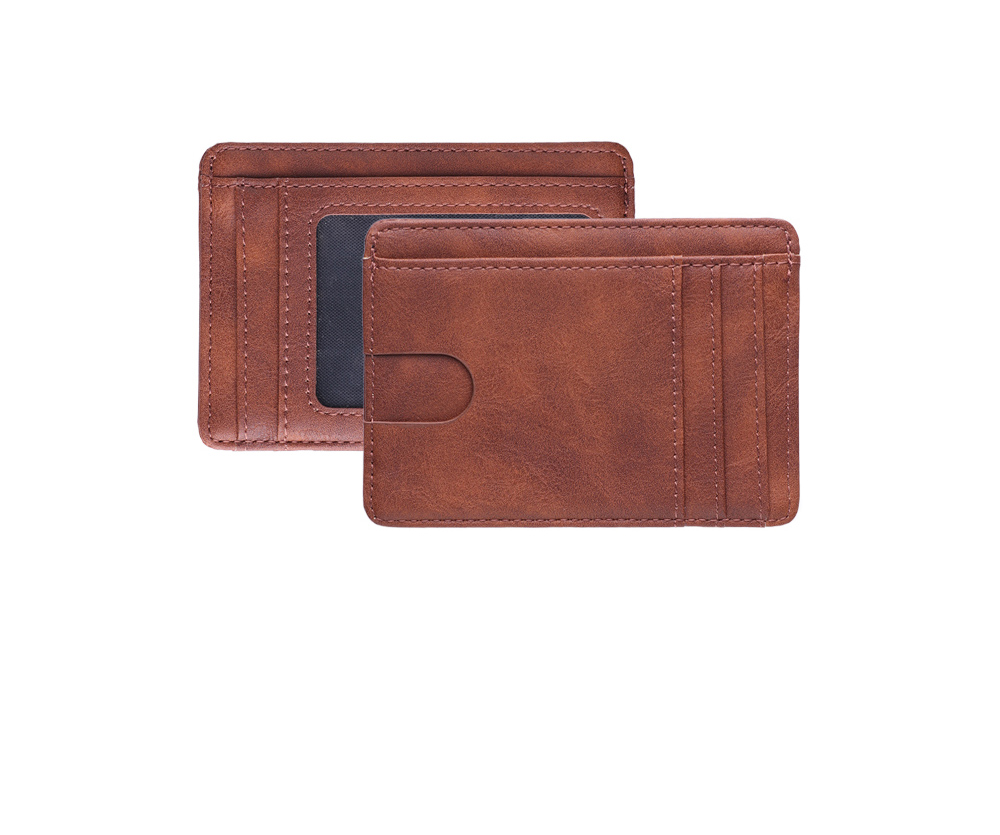 Men's Business Card Holder Business Portable Mini Travel Wallet