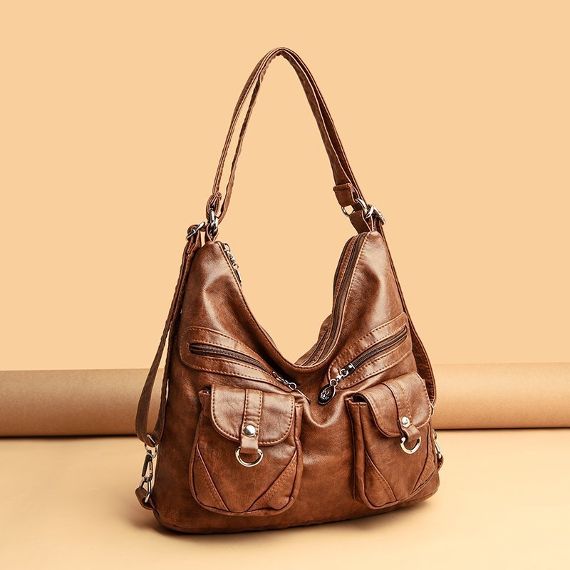 Leather Shoulder Backpack, picture 2 of 7