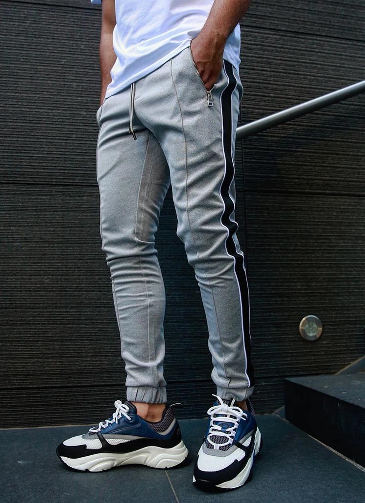 Title 2, Pantalon homme couleur unie, coupe skinny, spor...