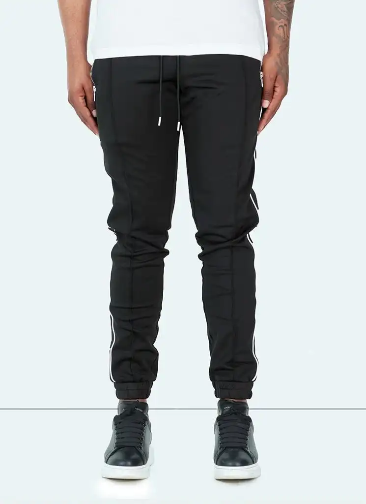Men's Trousers Solid Color Skinny Feet Sports Color Matching Pants