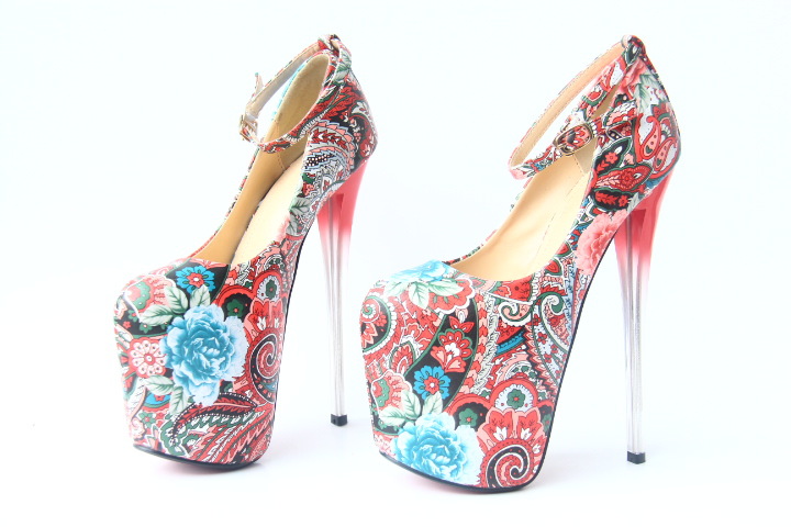 Stiletto Ethnic Style Super High Heels