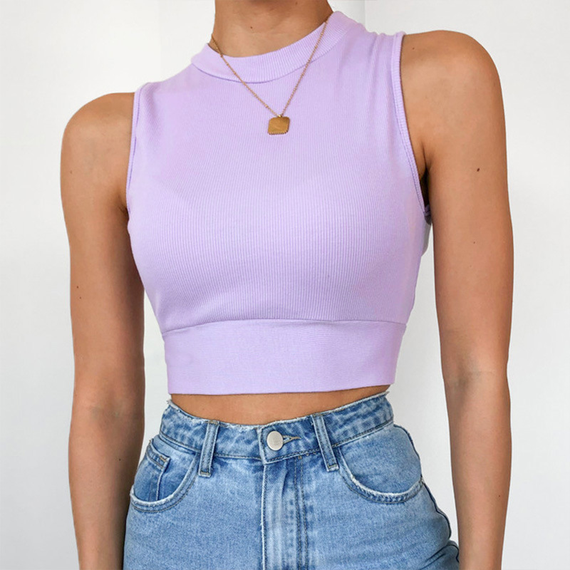 Sweet T-Shirt With Sleeveless Cross Straps