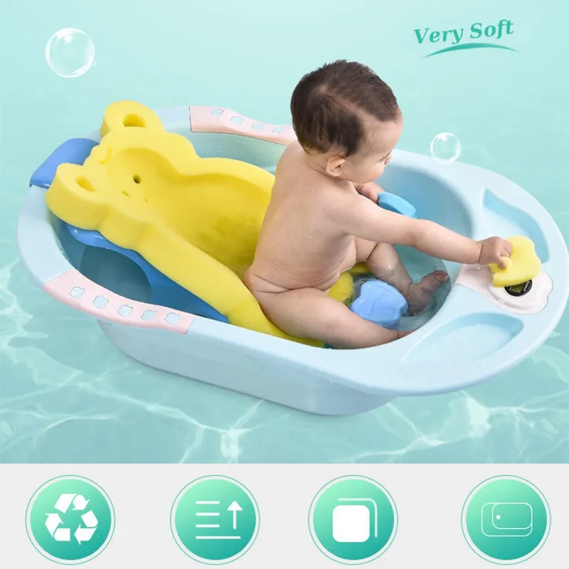 Baby Shower Bath Tub Pad Non-Slip Bathtub Seat Support