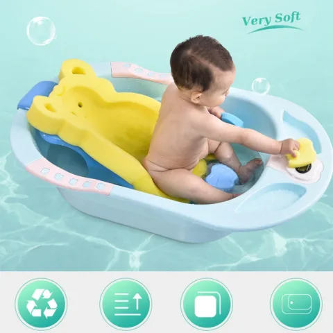 Baby Shower Bath Tub Pad Non-Slip Bathtub Seat Support