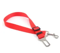 Adjustable Car Safety Belt for Dog - Red