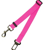 Adjustable Car Safety Belt for Dog - Rose Red - View 1