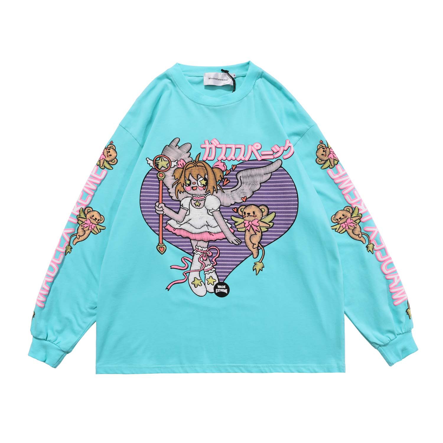 Title 3, New Cartoon Fairy Long Sleeve Round Collar Hip-Hop