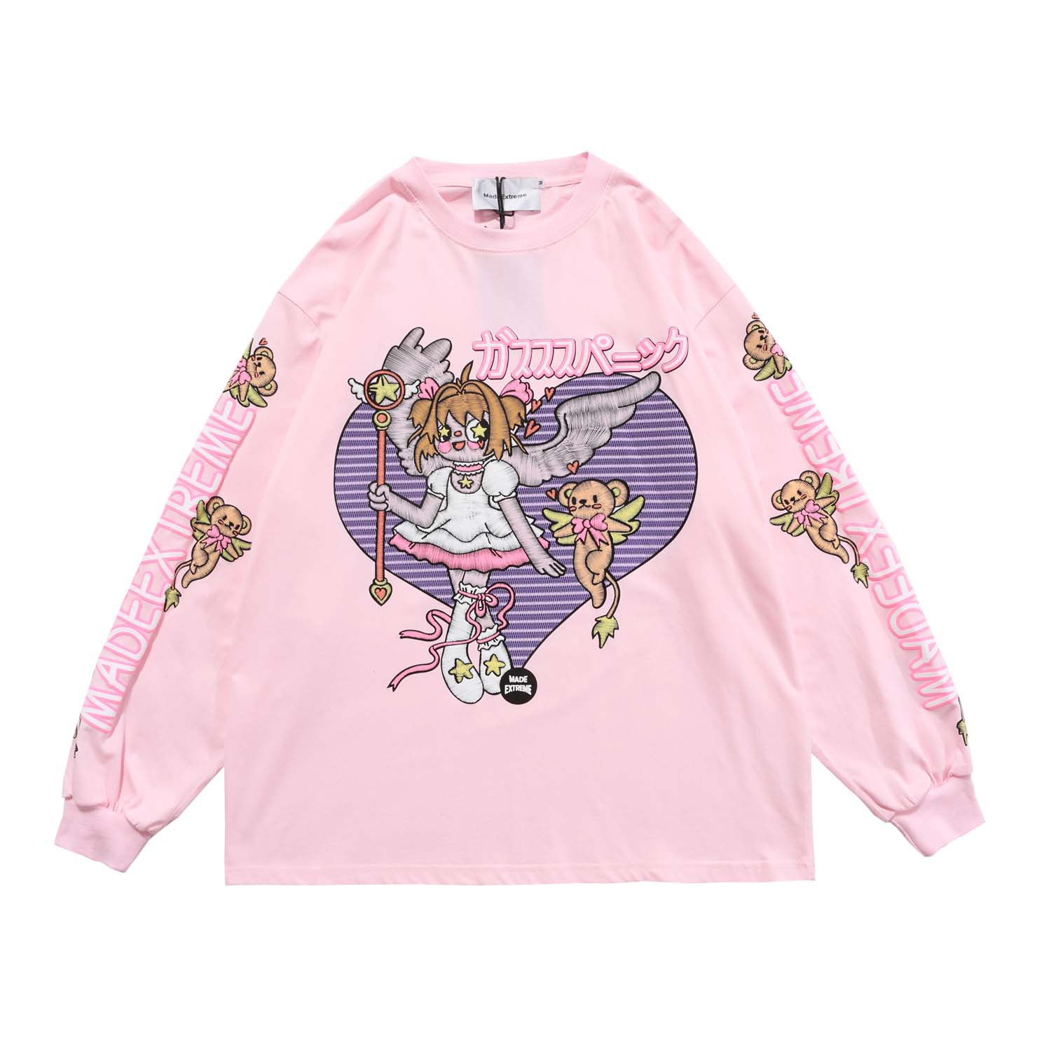 Title 4, New Cartoon Fairy Long Sleeve Round Collar Hip-Hop