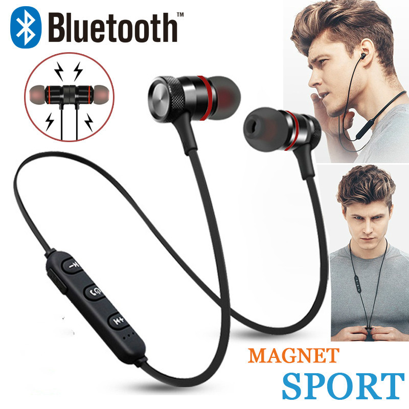 Magnetic Bluetooth Headset TWS Metal Wireless Pair Ear XT6 - Image 5