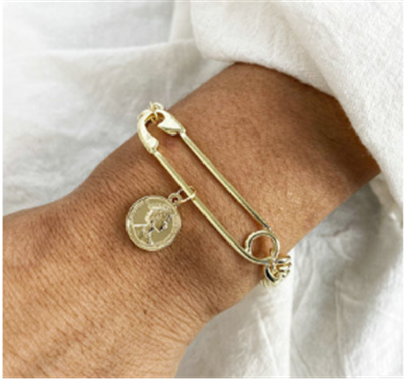 Creative Retro Simple Geometric Acrylic Circle Bracelet