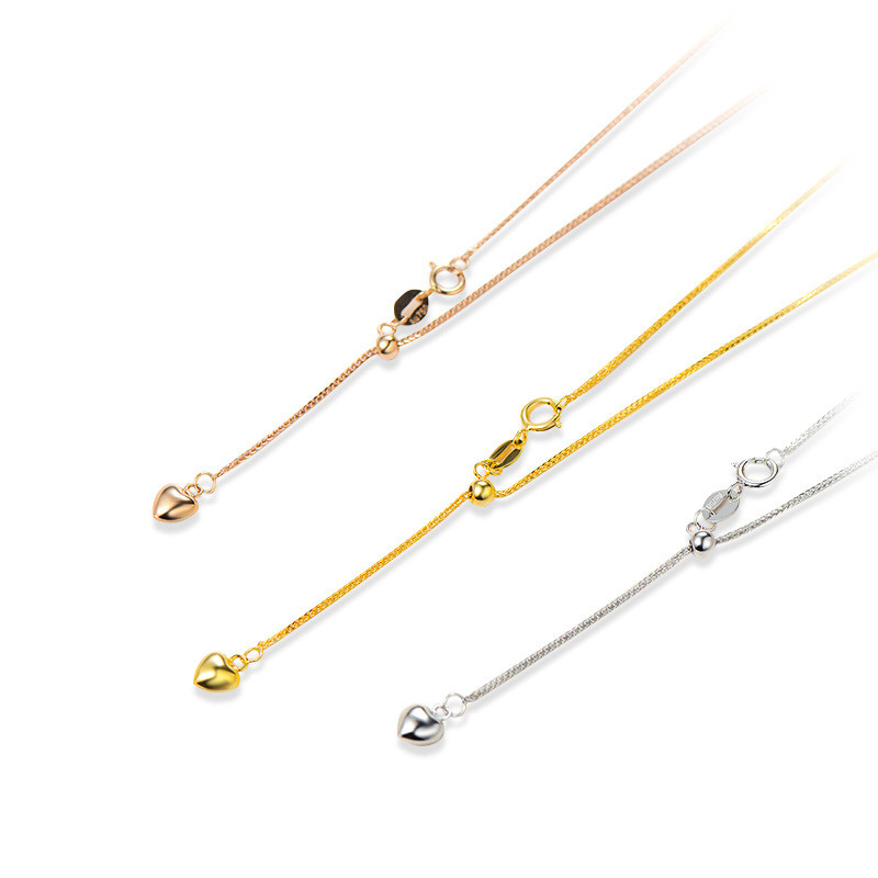 Stainless Steel Gold Foxtail Chopin Chain