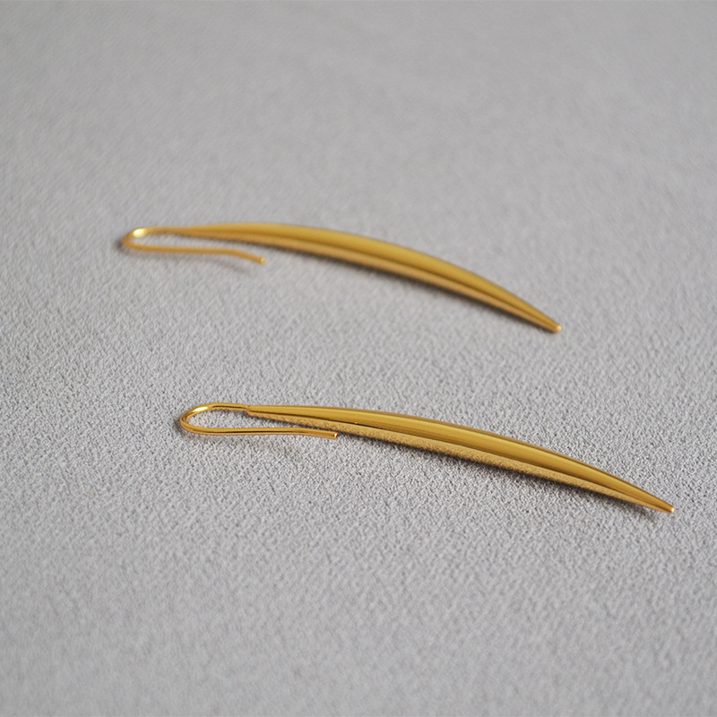 Fashion Creative Glossy Simple Spike Earrings