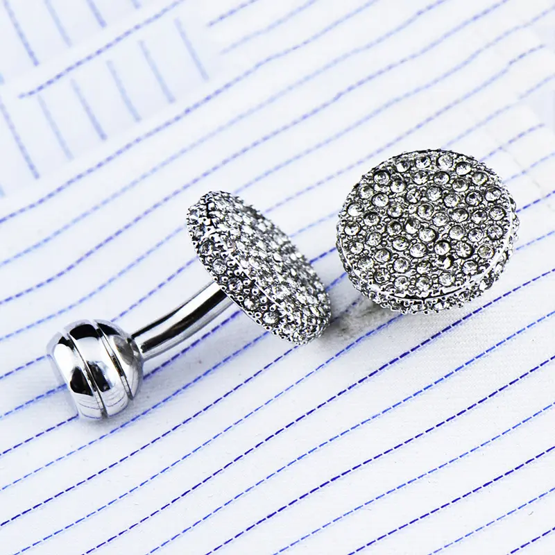Men s Cufflinks Crystal Full Rhinestone