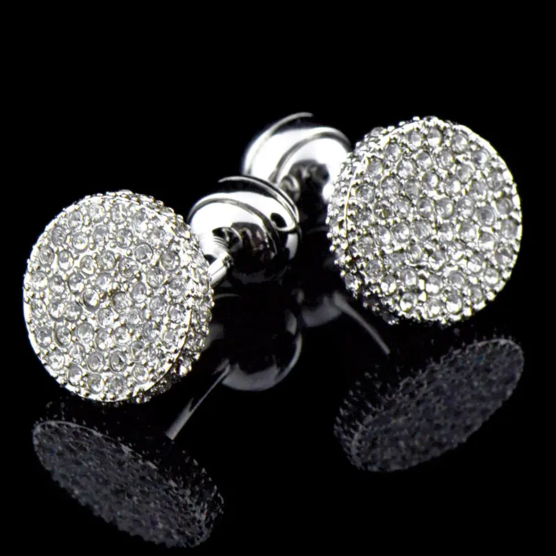 Men s Cufflinks Crystal Full Rhinestone