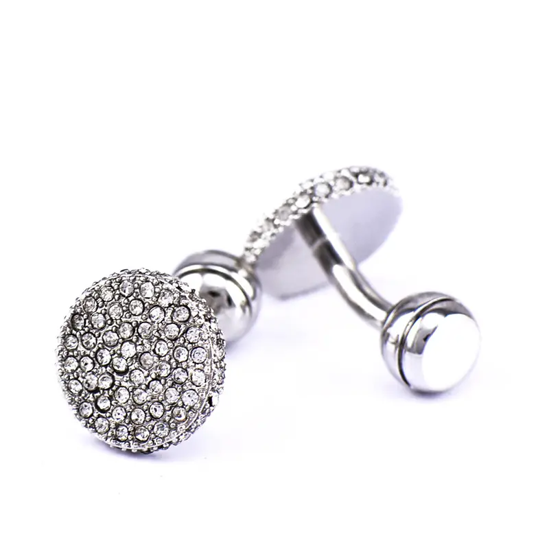 Men s Cufflinks Crystal Full Rhinestone