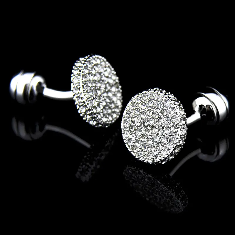 Men s Cufflinks Crystal Full Rhinestone