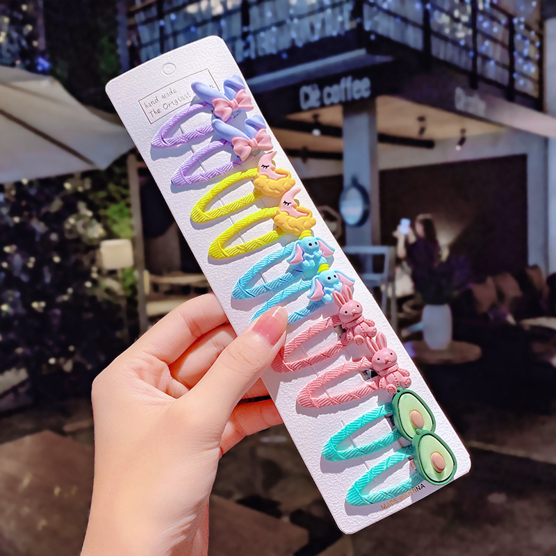 Korean Version Children Hairpin Cloth Art Baby Cute Hairpin