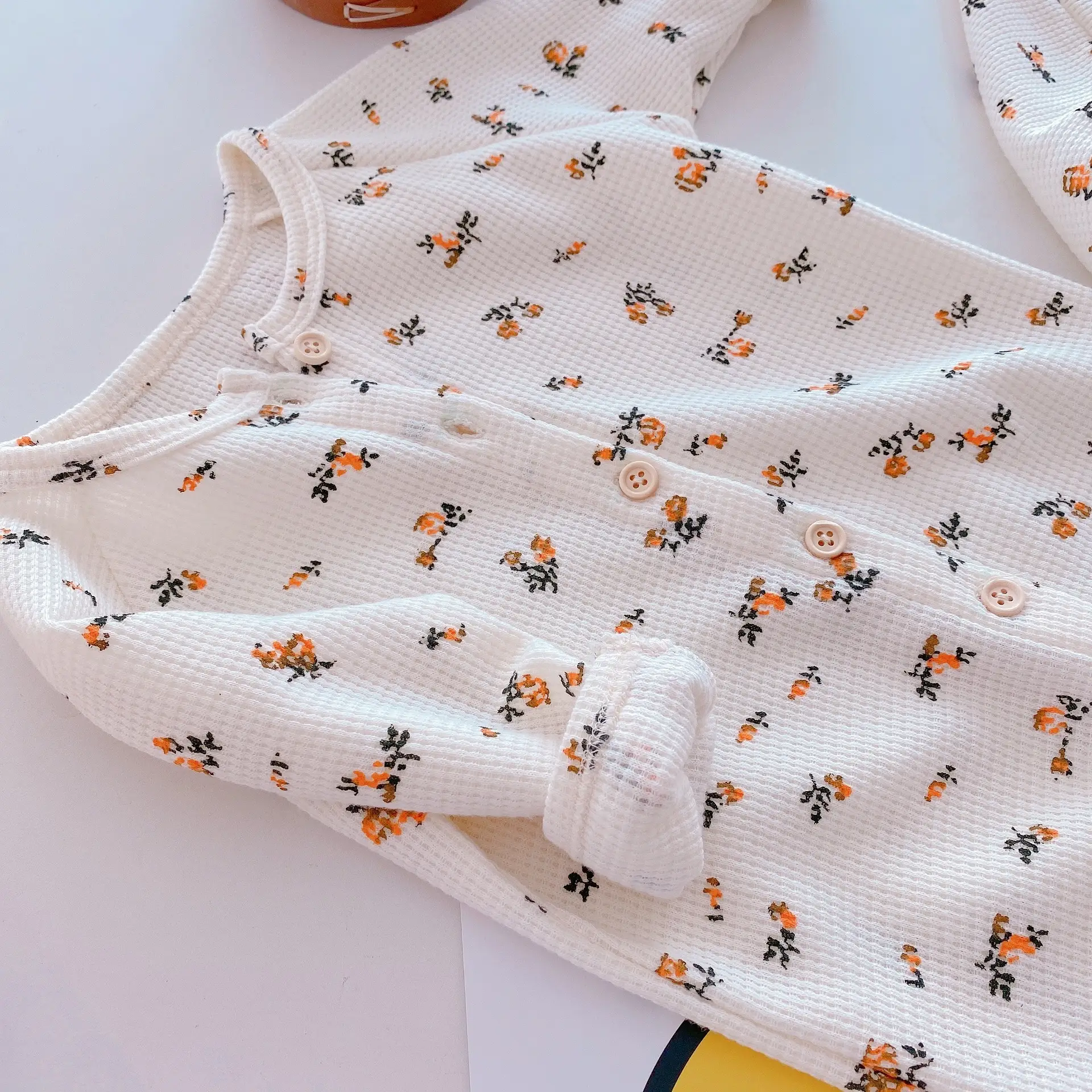 MILANCEL Summer New Baby Clothes Knitted Long Sleeves Toddle Romper Simple Casual Infant Outfit
