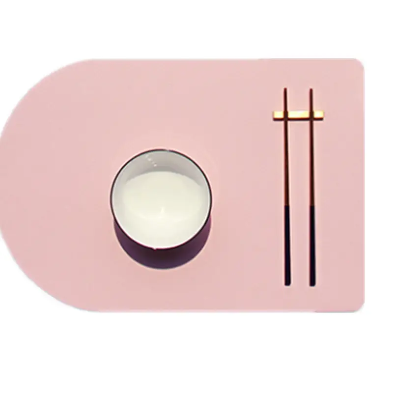 Semi-Circular Washable Water And Oil Proof Placemat