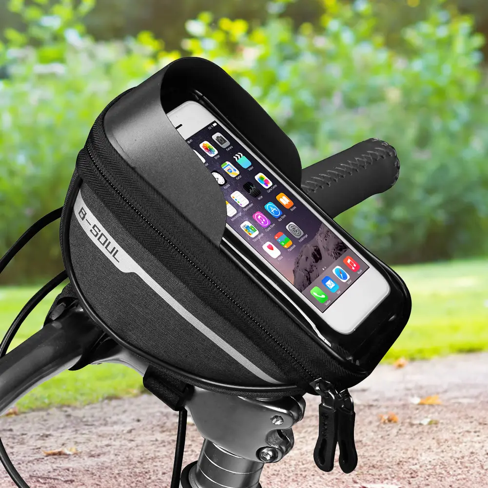 Bicycle Cell Phone Holder Front Pocket