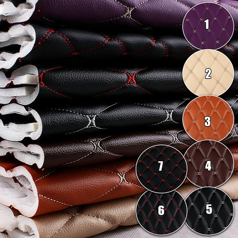 Embroidered Leather Fabric Car Mat Leather — image 1